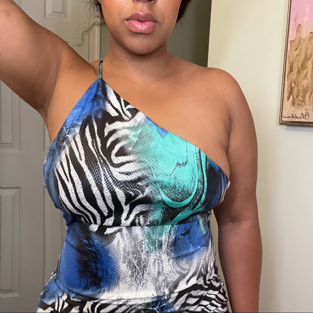 Abstract Zebra Club Dress - Picture 5 of 5
